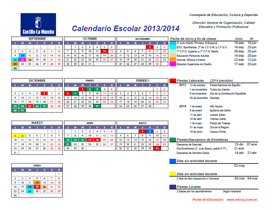 Calendario-escolar-castilla-la-mancha-2013-2014