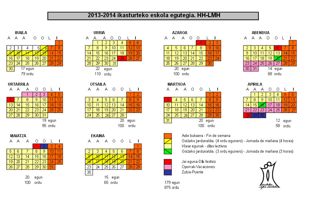 calendario escolar euskadi 2013-2014