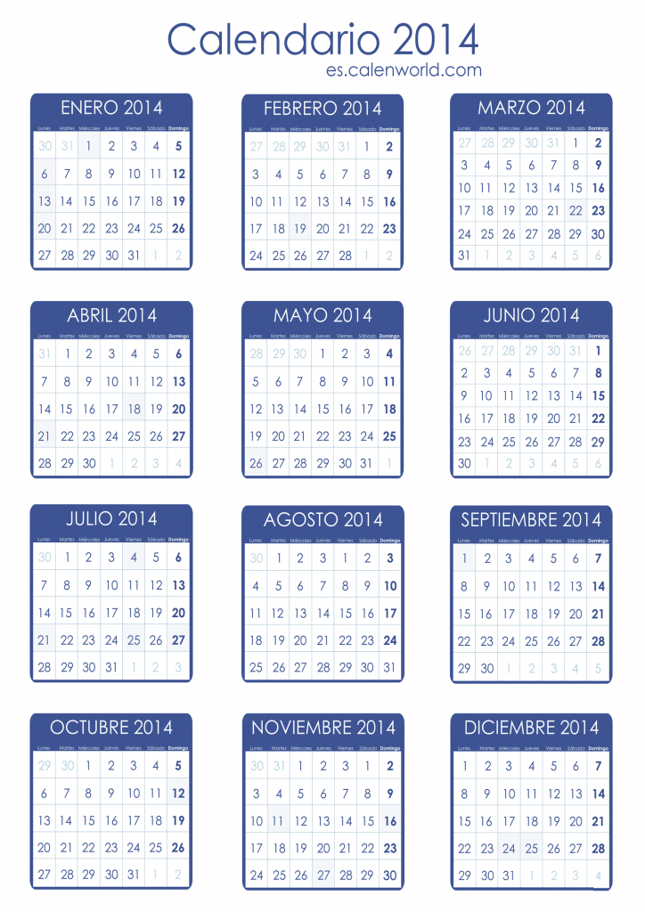 Calendario de feriados Puerto Rico 2014