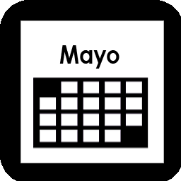 Calendario mensual de mayo para imprimir