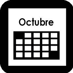 Calendario mensual de octubre