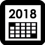 Calendario por año 2018